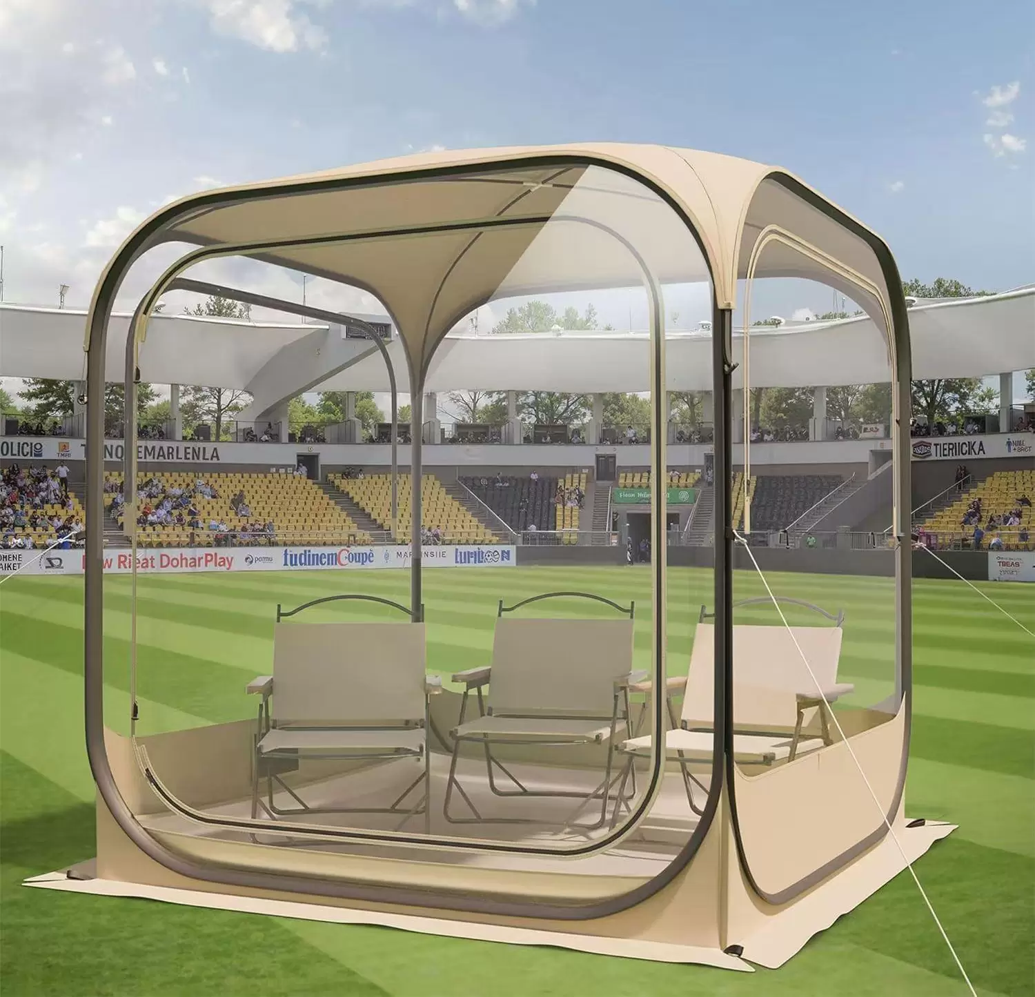 Tienda de burbujas ClearView: instalación instantánea para disfrutar al aire libre en cualquier época del año