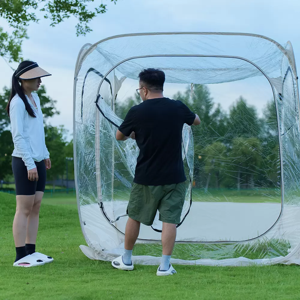 Tienda de burbujas ClearView: instalación instantánea para disfrutar al aire libre en cualquier época del año