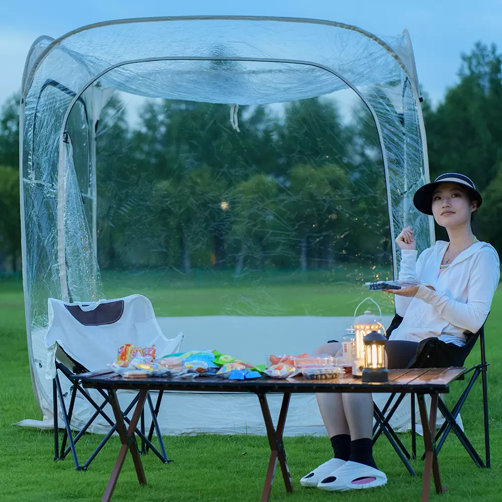 Tienda de burbujas ClearView: instalación instantánea para disfrutar al aire libre en cualquier época del año